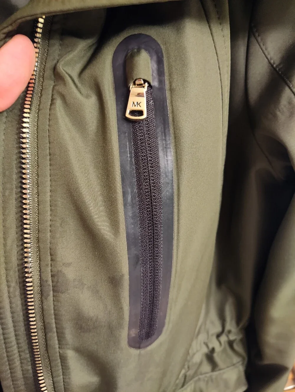 Michael Kors Olive Green Women's Hooded Anorak Jacket